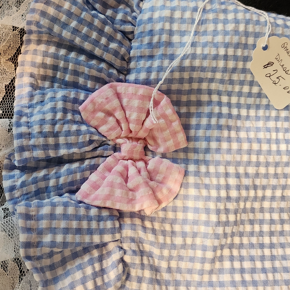 Pink and Blue Gingham Kids Accessory